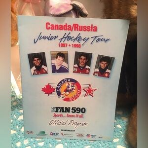 1997/98 World Junior hockey tour program